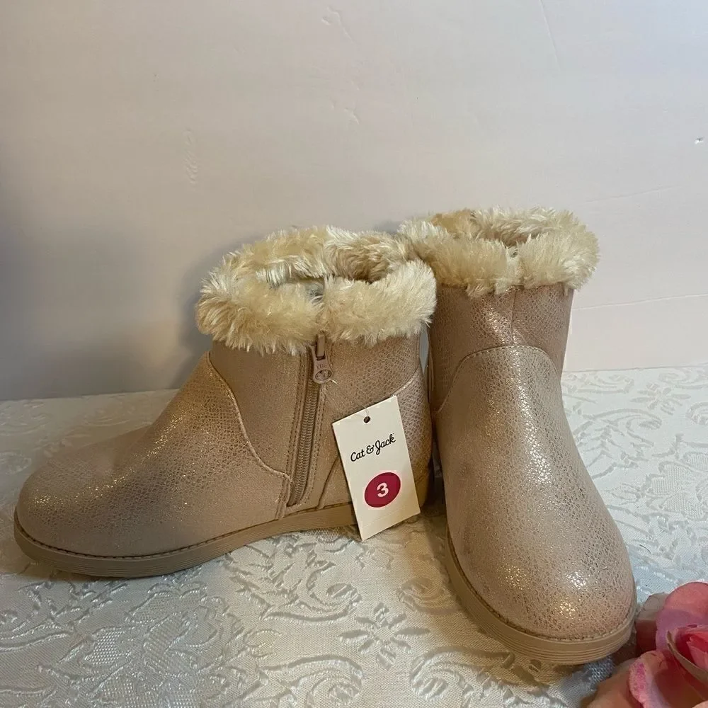 🌸Cat and Jack Girls Faux Suede Style Boot Sizes:Various